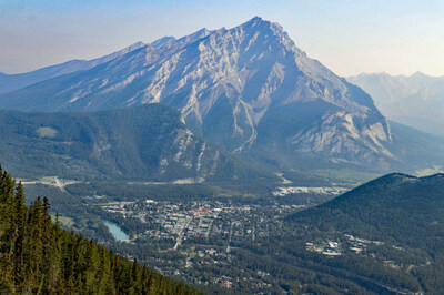 Town of Banff from Mt. Sulphur
